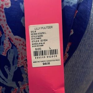 Lilly Pulitzer Etta V-Neck Top - Borealis Blue